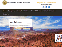 Tablet Screenshot of oldpueblobenefitadvisors.com